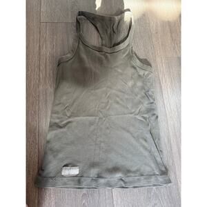 Set Active Racer Back Tank Size‎ Medium Moss Yoga Gym Workout